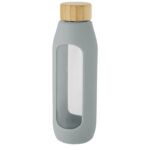 MP3234020 botella de vidrio borosilicato con agarre de silicona de 600 ml gris vidrio borosilicato 5