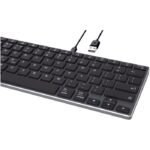 MP3235570 teclado bluetooth hibrido qwerty negro aluminio plastico abs 8