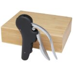 MP3235600 sacacorchos para vino natural madera de bambu acero inoxidable plastico abs 1