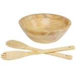 MP3241280 ensaladera y cubiertos de bambu natural madera de bambu 1