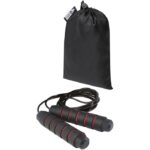 MP3241640 cuerda de saltar suave en bolsa de pet reciclado rojo aluminio espuma 1