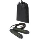 MP3241660 cuerda de saltar suave en bolsa de pet reciclado verde aluminio espuma 1