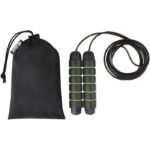 MP3241660 cuerda de saltar suave en bolsa de pet reciclado verde aluminio espuma 4