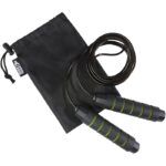 MP3241660 cuerda de saltar suave en bolsa de pet reciclado verde aluminio espuma 5