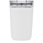 MP3241880 vaso de vidrio de 420ml con pared exterior de plastico reciclado blanco vidrio borosilicat 2