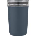 MP3241890 vaso de vidrio de 420ml con pared exterior de plastico reciclado azul vidrio borosilicato 2