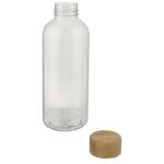 MP3242050 botella de plastico reciclado de 650 ml blanco plastico pet reciclado madera de bambu plas 4