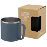 MP3242080 taza con aislamiento al vacio de cobre de 350 ml azul acero inoxidable 1