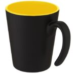 MP3243180 taza de ceramica con asa de 360 ml amarillo gres esmaltado 1