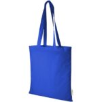 MP3243450 bolsa tote de algodon organico gots de 140 gm azul algodon organico con certificado gots 1 1