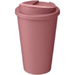 MP3243820 vaso con aislamiento de 350ml con tapa antigoteo rosa 75 plastico pp 25 bioplastico de caa 1