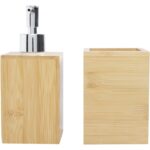 MP3244980 set de bao de bambu de 3 piezas natural madera de bambu plastico pp aleacion de zinc 2