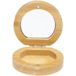 MP3244990 espejo de bolsillo de bambu natural madera de bambu vidrio 4