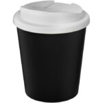 MP3245650 vaso reciclado de 250ml con tapa antigoteo negro polipropileno reciclado plastico pp 1