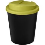 MP3245690 vaso reciclado de 250ml con tapa antigoteo negro polipropileno reciclado plastico pp 1
