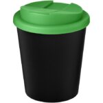 MP3245700 vaso reciclado de 250ml con tapa antigoteo negro polipropileno reciclado plastico pp 1