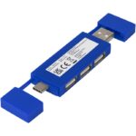 MP3245820 multipuerto usb 20 dual azul plastico abs 3