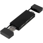 MP3245830 multipuerto usb 20 dual negro plastico abs 1