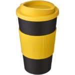 MP3246320 vaso con aislamiento de 350 ml con agarradera amarillo plastico pp plastico de silicona 1