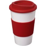 MP3246330 vaso con aislamiento de 350 ml con agarradera rojo plastico pp plastico de silicona 1