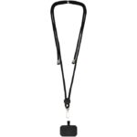 MP3246610 lanyard para telefono negro nylon plastico abs 3