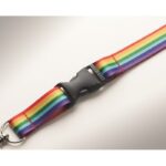 MP3249460 lanyard rpet rainbow multicolor rpet 3