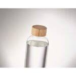 MP3249490 botella 650 ml tapa de bambu transparente vidrio 4