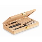 MP3250480 set herramientas 21 piezas natural bambu 1