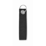MP3250620 llavero de fieltro rpet negro rpet 3