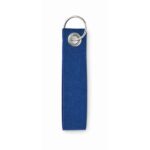 MP3250650 llavero de fieltro rpet azul real rpet 3