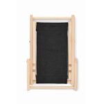 MP3250700 soporte telefono forma tumbona negro madera y algodon 3