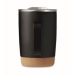 MP3251040 vaso de doble pared de 300 ml negro acero inoxidable 7