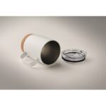 MP3251050 vaso de doble pared de 300 ml blanco acero inoxidable 4