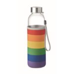 MP3251420 botella cristal y funda 500ml multicolor vidrio 2