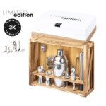 MP3288680 set coctel transparente acero inox madera 2
