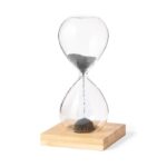 MP3288750 reloj arena transparente cristal borosilicato bambu 1