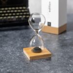 MP3288750 reloj arena transparente cristal borosilicato bambu 11