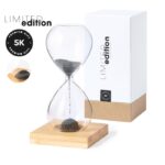 MP3288750 reloj arena transparente cristal borosilicato bambu 2