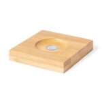 MP3288750 reloj arena transparente cristal borosilicato bambu 4