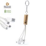 MP3290090 cable cargador transparente carton reciclado caa de trigo abs 2