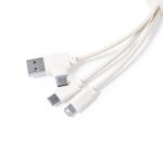 MP3290090 cable cargador transparente carton reciclado caa de trigo abs 3