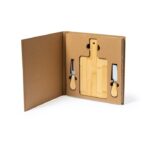 MP3290210 set quesos transparente bambu acero inox 4