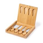 MP3295410 set quesos transparente bambu acero inox 5