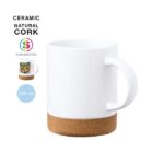 MP3318200 taza sublimacion blanco ceramica corcho 2