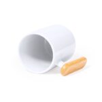 MP3318210 taza blanco ceramica bambu 4