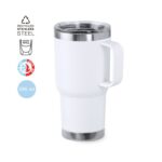 MP3321840 taza termica blanco acero inox reciclado 2