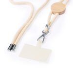 MP3323020 lanyard soporte natural claro algodon bambu 4