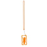 MP3323080 lanyard soporte naranja silicona 1