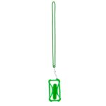 MP3323110 lanyard soporte verde silicona 1