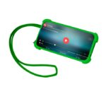 MP3323110 lanyard soporte verde silicona 5